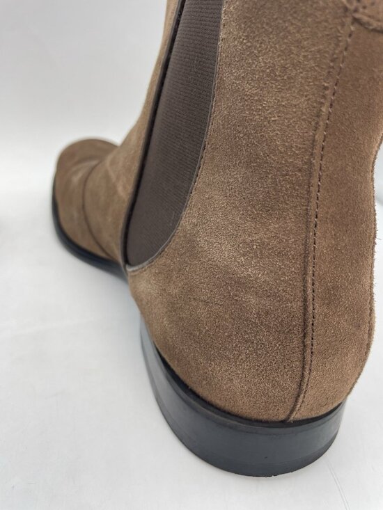 John Varvatos Star USA Brown Suede Leather Chelsea Ankle Boots Men’s 12